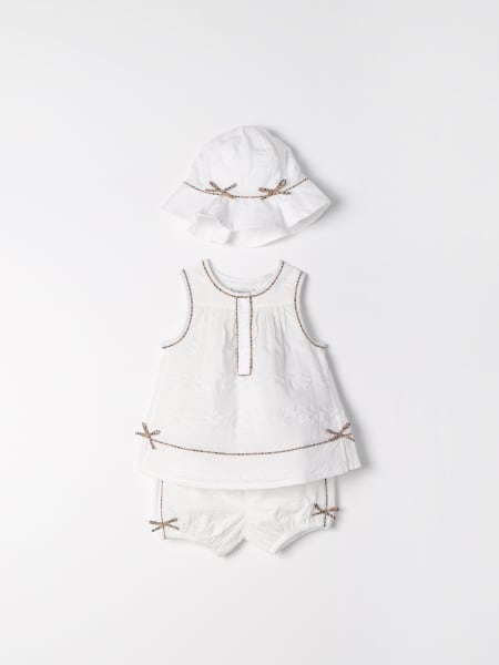 Burberry baby baby tank top + shorts + hat set