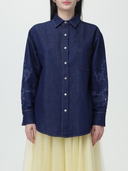 Camicia Forte Forte in denim con ricami