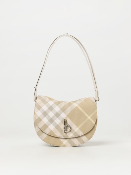 Borsa donna: Borsa Rocking Burberry in misto lana check