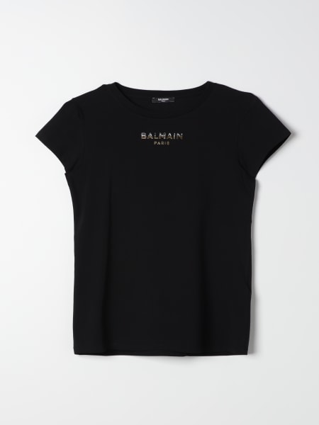 Balmain: Tシャツ 女の子 Balmain Kids