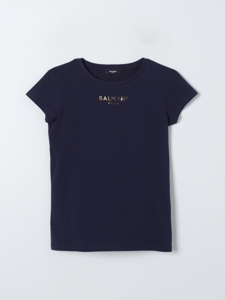 Balmain: Tシャツ 女の子 Balmain Kids