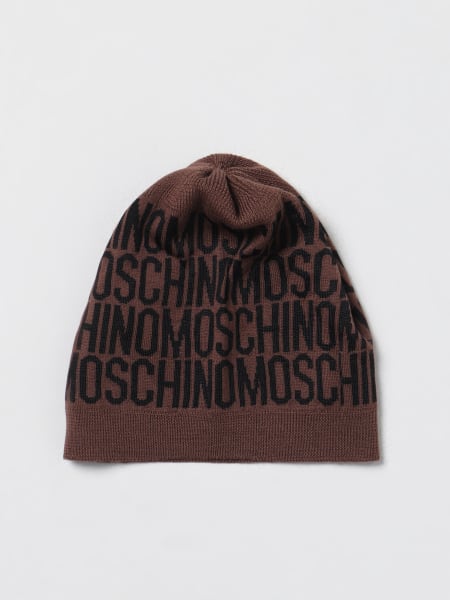 Cappello Moschino Couture in misto cotone stretch con logo jacquard