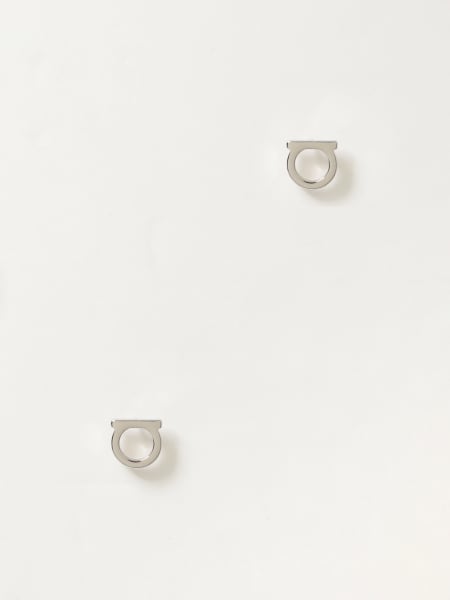 Orecchini Gancini Ferragamo in metallo