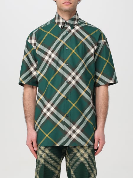 Burberry: Camicia Burberry in cotone check