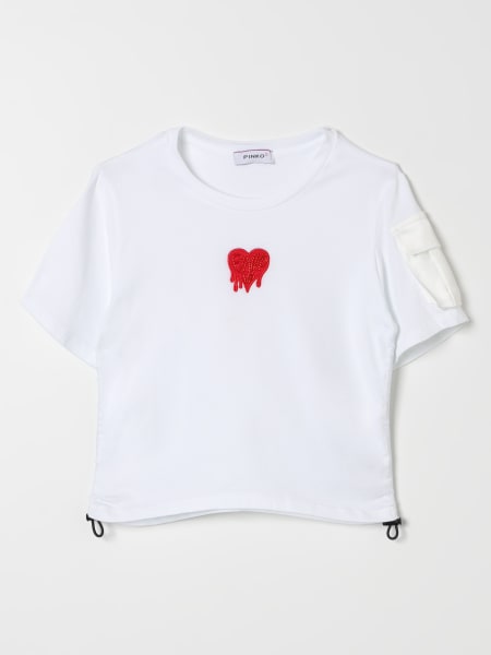 T-shirt Pinko Kids in jersey con coulisse