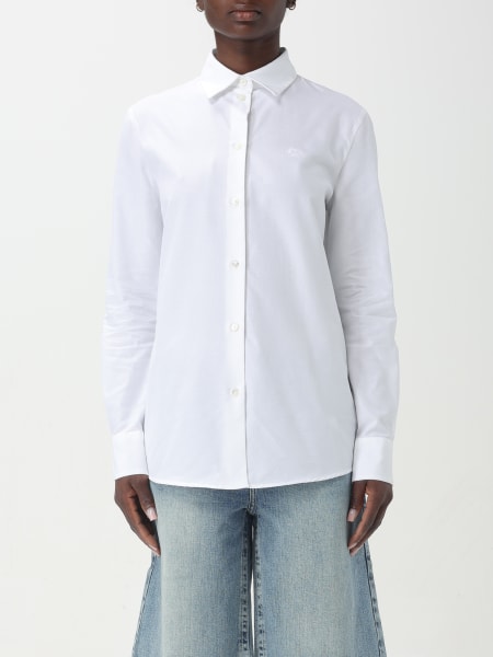 ETRO belted silk shirt - White
