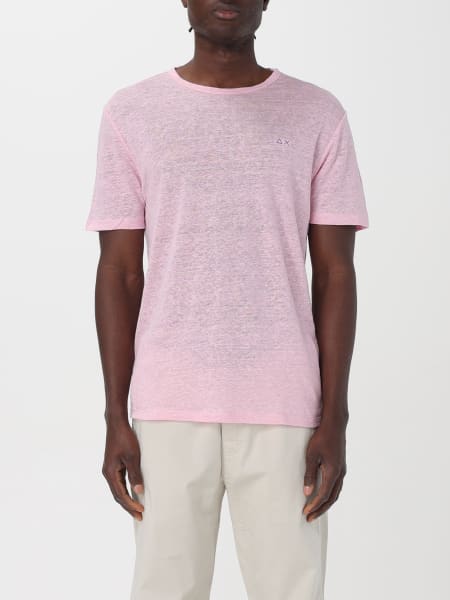 Tシャツ・カットソー SUN68 Men T-shirt Cyclamen T34132 72 SUN68アウトレット：Tシャツ メンズ Sun 68 - シクラメン