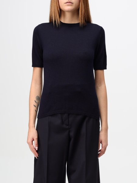 Max Mara: T-shirt basic Max Mara in cashmere e seta