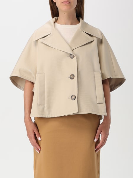 Cappa cropped Max Mara in twill di cotone