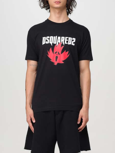 Dsquared2: T-shirt di cotone Dsquared2 con stampa logo