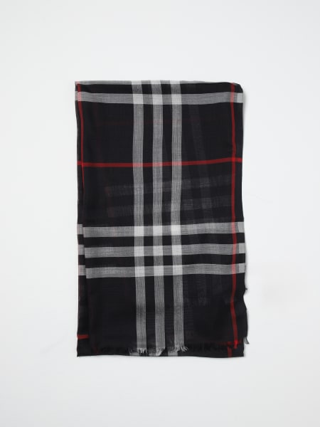 Burberry: Sciarpa Giant Check Burberry in misto lana e seta jacquard