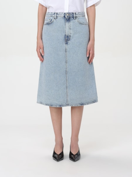 Toteme organic denim skirt