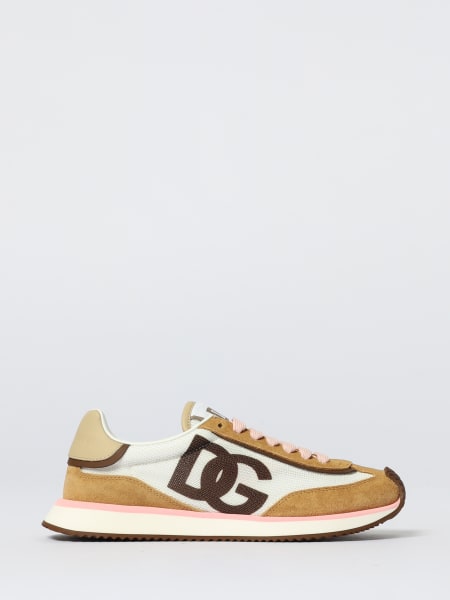 Sneakers DG CUSHION Dolce & Gabbana in camoscio e nylon
