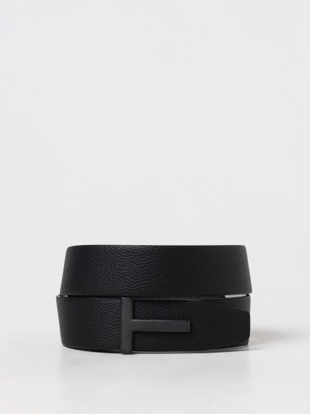 Cintura T Icon Tom Ford in pelle a grana >