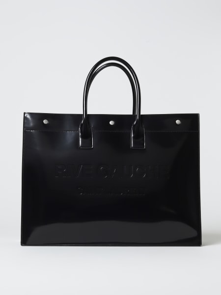 Borsa Rive Gauche Saint Laurent in pelle spazzolata