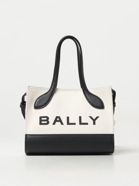 Borsa Bar Keep On Bally in canvas e pelle a grana