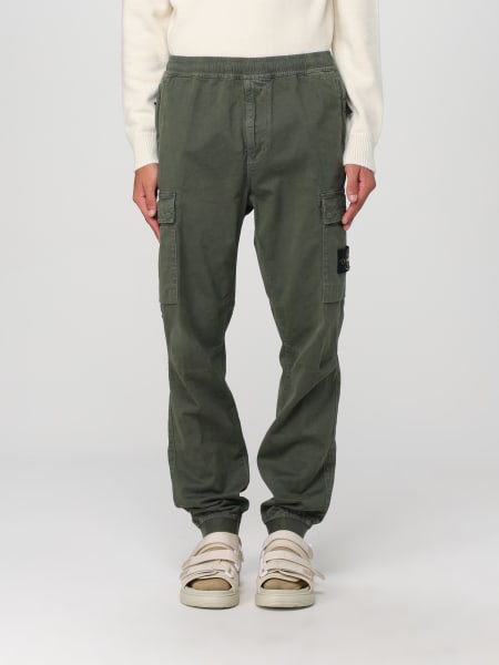 Stone Island: Pantalone Stone Island in misto cotone organico