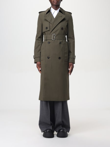 Trench lungo in misto cotone Burberry