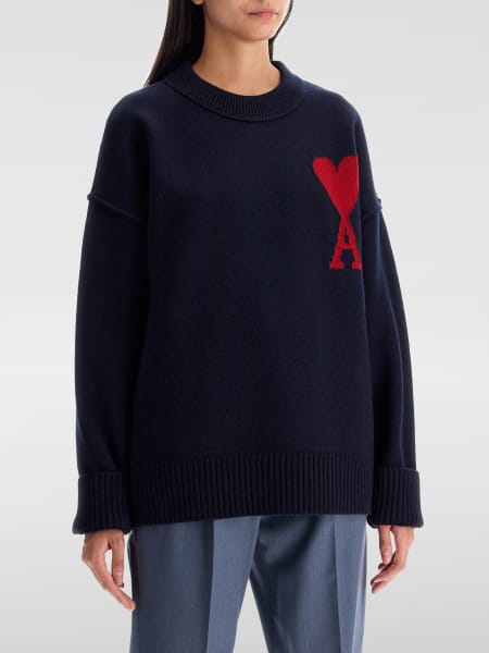 Ami Paris Ami de Coeur wool sweater with inlaid logo