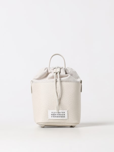 Borsa Maison Margiela in pelle a grana e canvas