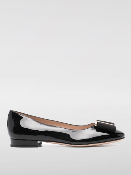 Tom Ford: Ballerina Tom Ford in vernice con fiocco in gros-grain