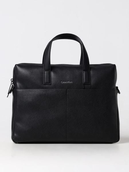 Borsa per laptop Calvin Klein in pelle sintetica saffiano