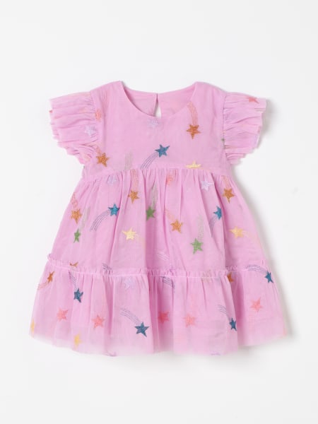 Abito Stella McCartney Kids in tulle con stelle ricamate