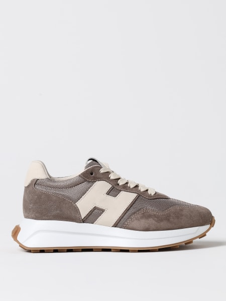 Sneakers Hogan in camoscio e mesh