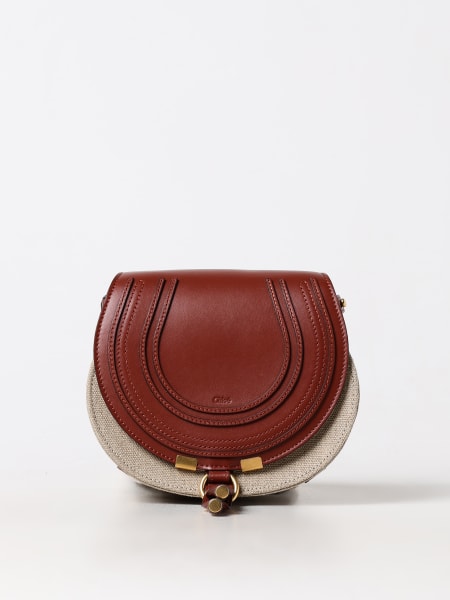 Borsa Marcie Chloè in pelle e canvas