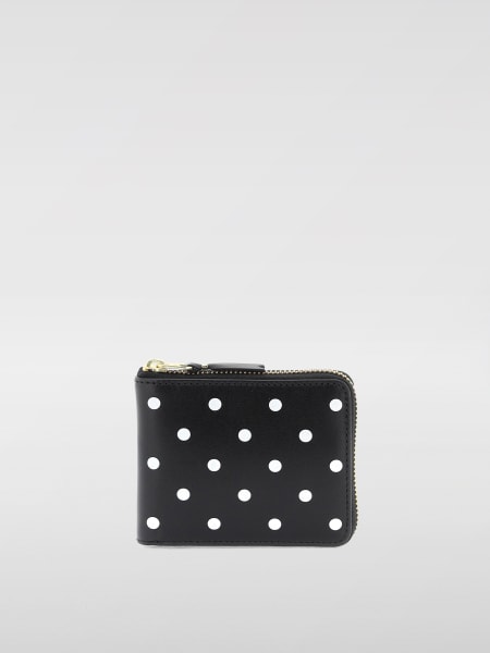 Portafoglio Comme Des Garçons Wallet in pelle con pois all over