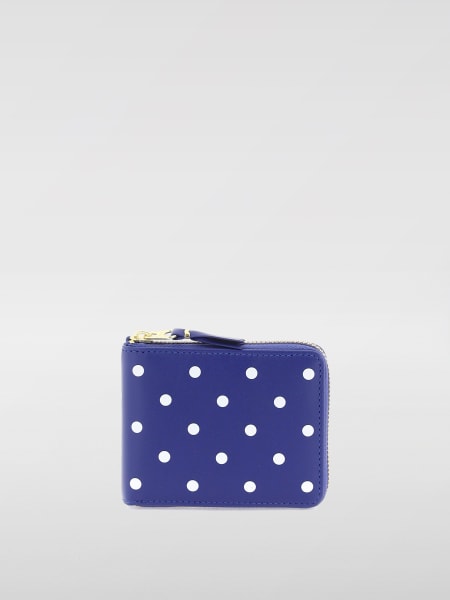 Portafoglio Comme Des Garçons Wallet in pelle con pois all over