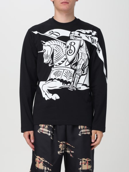 Burberry Equestrian Knight long-sleeve cotton t-shirt