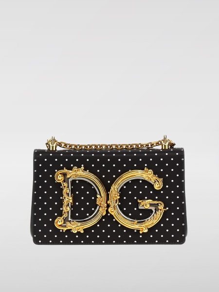 Borsa Dolce & Gabbana in raso a pois con monogram DG