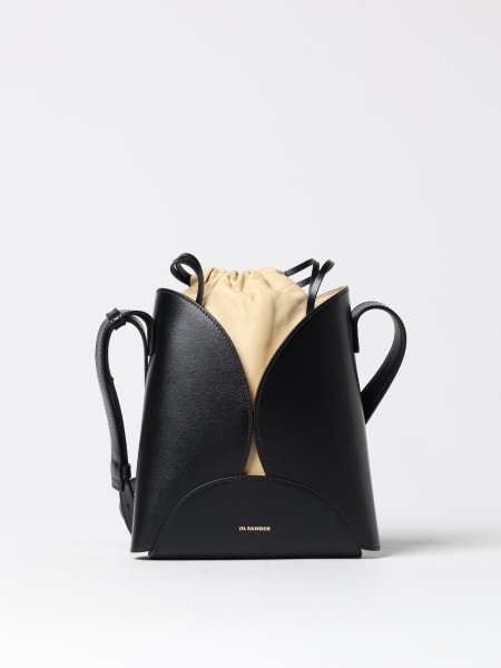 Borsa Curve Jil Sander in pelle palmellata