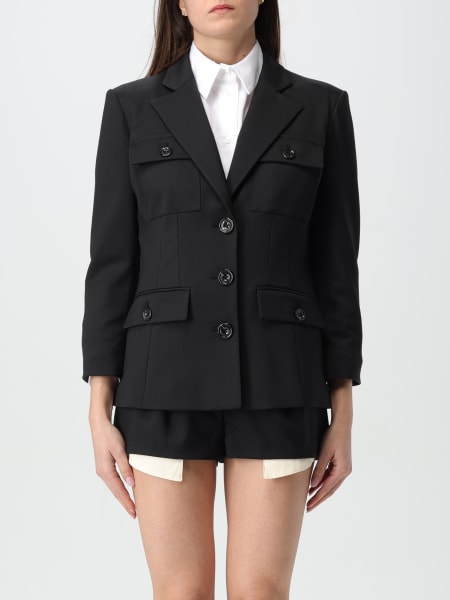PI76D46E2 Elisabetta Franchi Short nylon down jacket with