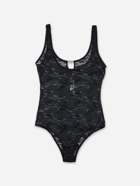 Diesel stretch nylon lace bodysuit