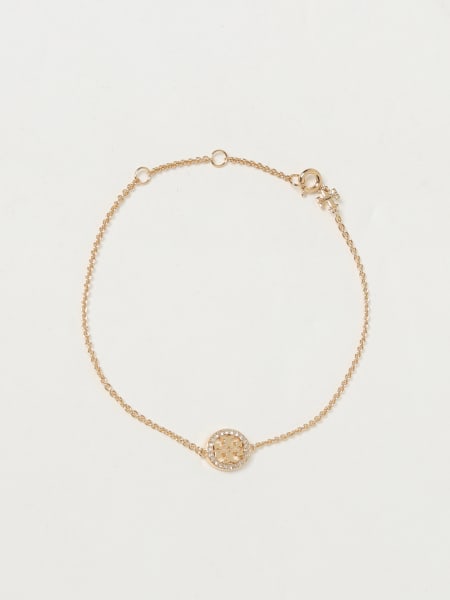 Tory Burch: Bracciale Miller Monogram Tory Burch in ottone placcato oro