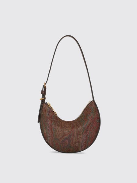 Borsa Essential Etro in cotone spalmato con Paisley all over