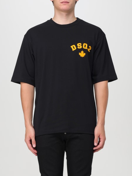 T-shirt in cotone con logo Dsquared2