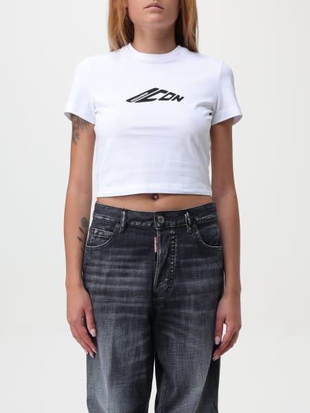 Dsquared2: T-shirt crop Icon Dsquared2