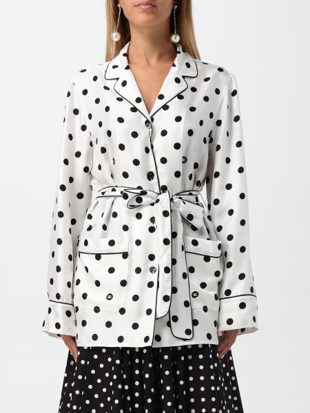 Dolce & Gabbana donna: Camicia Dolce & Gabbana in seta a pois