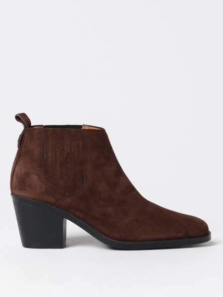 Designer shoes: Heeled booties woman Tod's