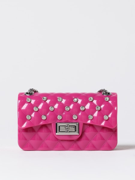 Borsa Monnalisa in pvc goffrato con strass