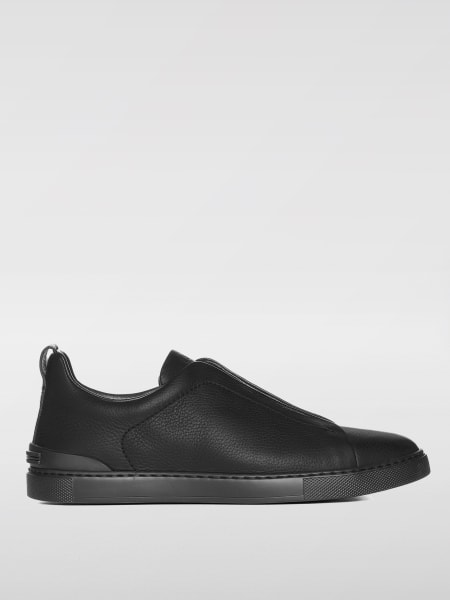 Zegna uomo: Sneakers Triple Stitch Zegna in pelle a grana