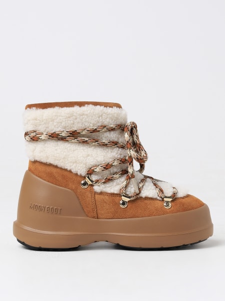 Stivaletto Luna Moon Boot in camoscio e shearling