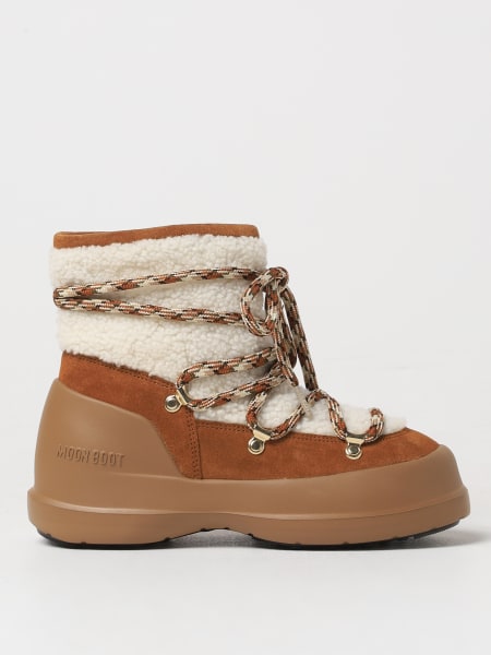 Stivaletto Luna Moon Boot in camoscio e shearling