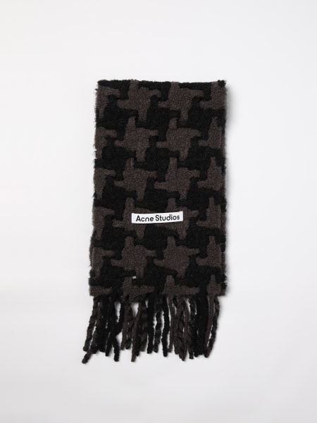 Sciarpa Acne Studios in lana di alpaca con motivo pied de poule