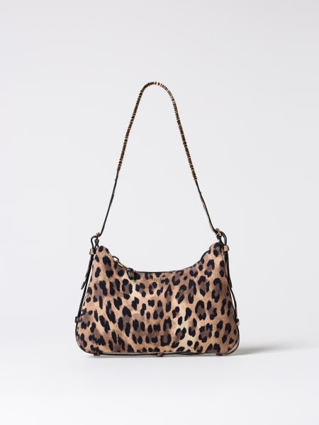 Borsa Moschino Couture in camoscio stampa animalier