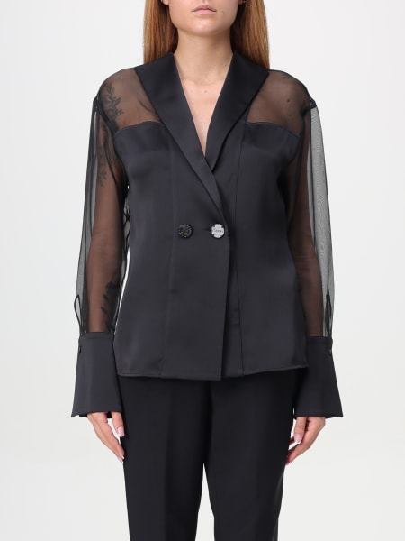 Genny: Genny double-breasted silk blazer