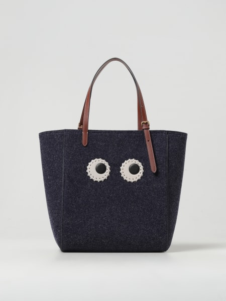 Borsa N/S Anya Hindmarch in feltro di lana